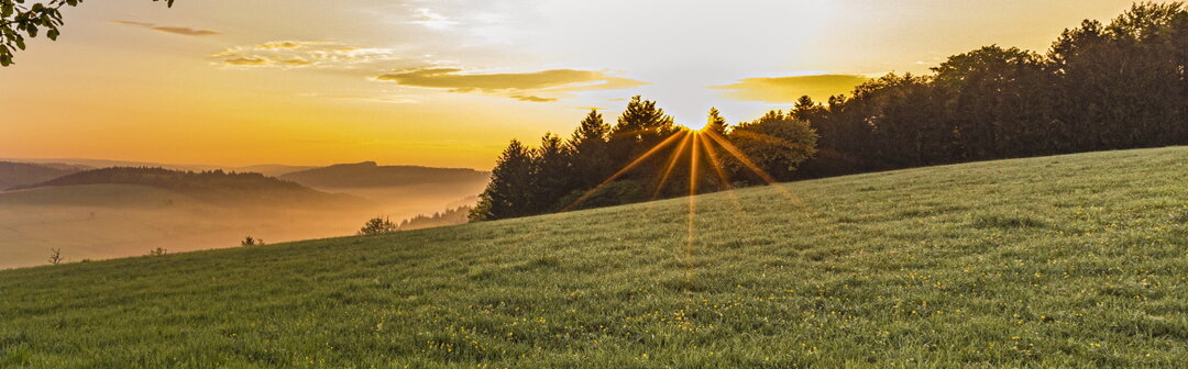 Sonnenaufgang im Odenwald